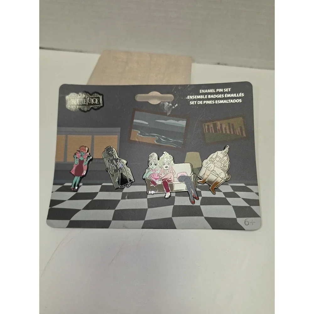 Loungefly‎ Beetlejuice Waiting Room 4-Piece Pin Set Brand new